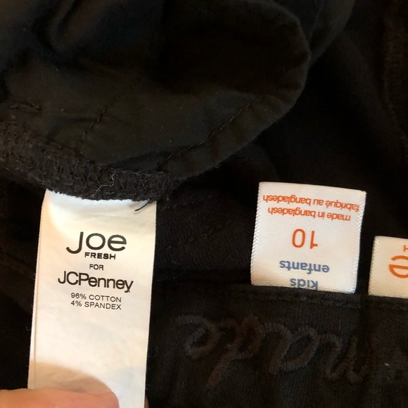 Joe Fresh Black Leggings/Pants, Size 10 - Picture 3 of 4